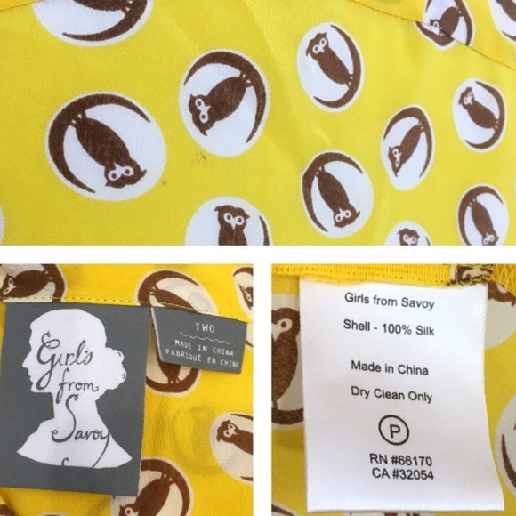 Anthropologie - 100% Silk Girls from Savoy Blouse! - Picture 8 of 8